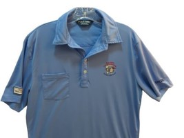 Polo Golf short sleeve button shirt men volunteer M US Open 2014 Pinehurst NC - £11.86 GBP