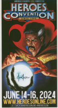 Joe Jusko SIGNED 2024 Heroes Con Promo Art Poster Dr. Strange / Marvel Comics - £23.35 GBP