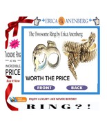  ERICA ANENBERG Temptress Snake Sapphire Silver TWOSOME RING  - €42,23 EUR
