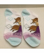 Kid&#39;s Disney Frozen Anna Low Cut No Show Socks Shoe Size 3-10 - $73.94 MXN