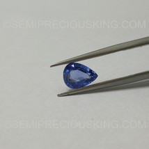 Certified Natural Ceylon Blue Sapphire 7.98x6.03mm 1.36 Carat Pears Facet Cut VS - £579.21 GBP