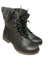 Just Fab Women Boot Brayndis Black Wide Size 8.5 - $24.75