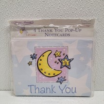 Special Moments 3-D Pop-Up Thank You Cards Set Of 4 Moon Stars - $14.75