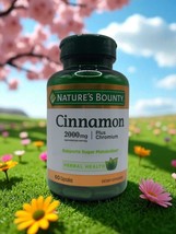 Nature&#39;s Bounty Cinnamon 2000mg Plus Chromium Sugar Metabolism 60ct Exp ... - $259.97 MXN