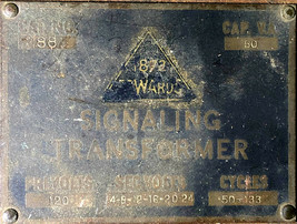Edwards Signaling Transformer - £31.55 GBP