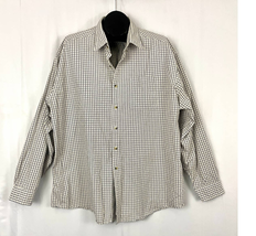 L.L. Bean Plaid Button Down Shirt XXL Long Sleeve Men&#39;s - £14.07 GBP