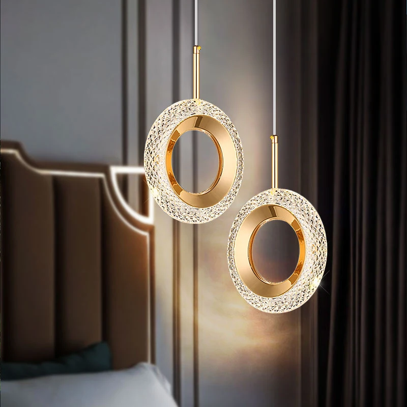 Modern Rings LED Acylic Pendant Lamp Home Indoor Decor Hanging Chandeliers - £46.64 GBP+