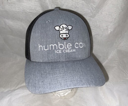 Humble Cow Ice Cream advertising Snapback Hat Gray - £12.37 GBP