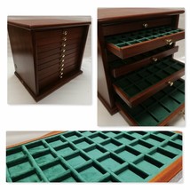Real Wooden Coins Mahogany Color 10 Italian Velvet Drawers Prim...-
show... - $580.91