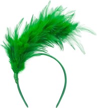Feather Fascinator Headband for Women Kentucky Derby Headpiece Gatsby Hats Feath - £16.47 GBP