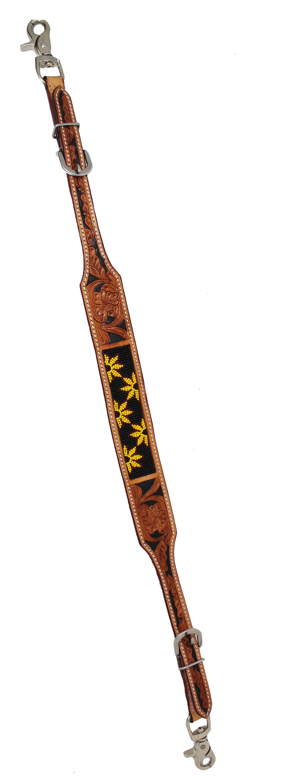 Western  Tack Floral Tooled Leather Wither Breast Collar Strap  10511 - $32.66
