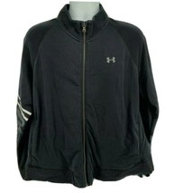 Under Armour Track Jacket Size 2XL Black Full Zip - £28.38 GBP