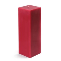 Jeco CPZ-153-12-0 3 x 9 in. Square Pillar Candle, Red - 12 Piece - $170.37