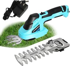 Cordless Grass Shear &amp; Hedge Trimmer, 2 in 1 Electric Shrub Trimmer 7.2V - £25.95 GBP