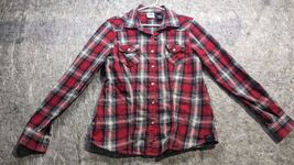Harley-Davidson Motorcycles Red Plaid Flannel Long Sleeve Button Up Shir... - $49.99