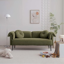 Modern Lamb Wool Sofa: Small Space Solution - $442.99