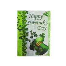 Ashland Happy St. Patrick&#39;s Day Shamrock &amp; Hat Garden Flag ,12.5&quot; x 18&quot;  - £7.94 GBP