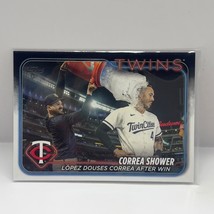 2024 Topps Series 1 Baseball Carlos Correa Shower Base #155 Minnesota Twins - £1.54 GBP