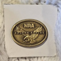 NRA Golden Eagles National Rifle Association Gold Lapel Pin Eagle Graphic - £9.00 GBP