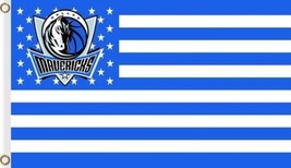 Dallas Mavericks Team US Flag 3X5Ft Polyester Banner USA Digital Print - $15.99