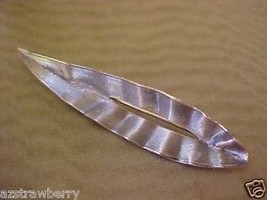 Vintage Beau Sterling Silver 925 Long Leaf Pin Brooch - £21.73 GBP