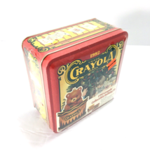 Vintage Still Sealed With 64 Crayons 1992 Crayola Collectible Holiday Tin Bear - £14.90 GBP