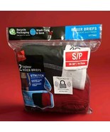 2 Pairs Hanes Boxer Briefs Men&#39;s Size Small 28-30&quot; Tagless Red &amp; Black New - $5.89