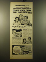 1950 Colgate Ribbon Dental Cream Ad - Reader&#39;s Digest reports the same research  - £14.65 GBP