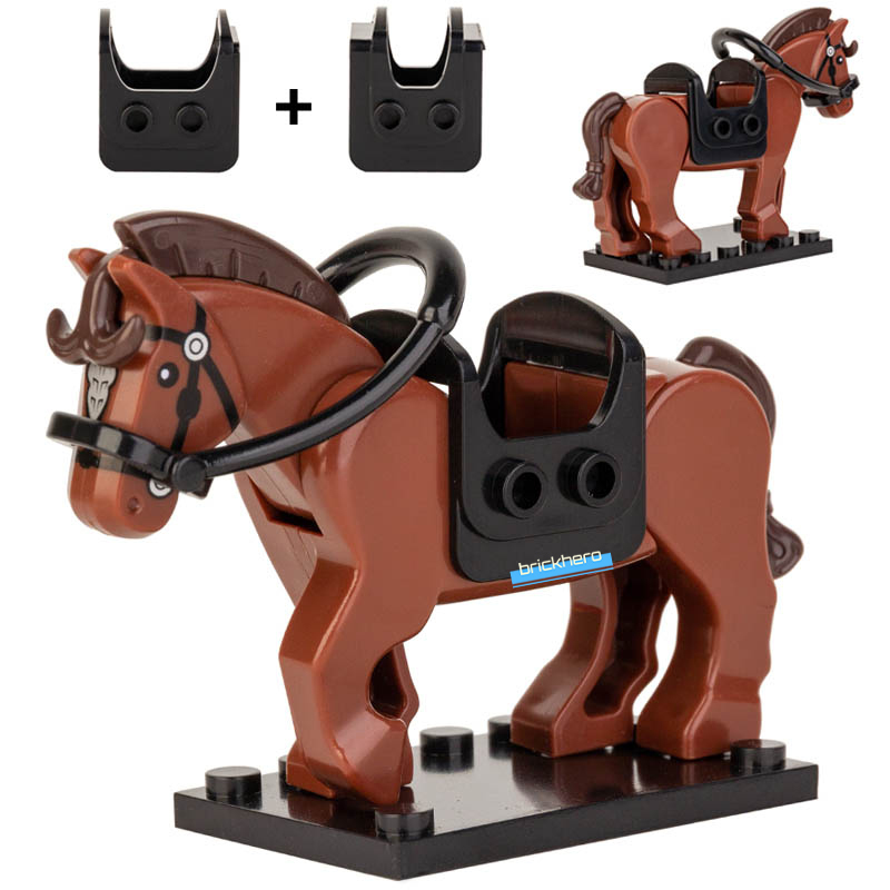 Castle Fantasy Era Brown Horse Lego Compatible Minifigure Brick Toys Gift
