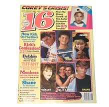 16 Magazine August 1989 River Phoenix Alyssa Milano NKOTB Monkees Tiffany - $9.89