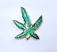Pot Leaf Pin Hat Tac Marijuana Hemp Cannabis Backpack Flair - £3.29 GBP