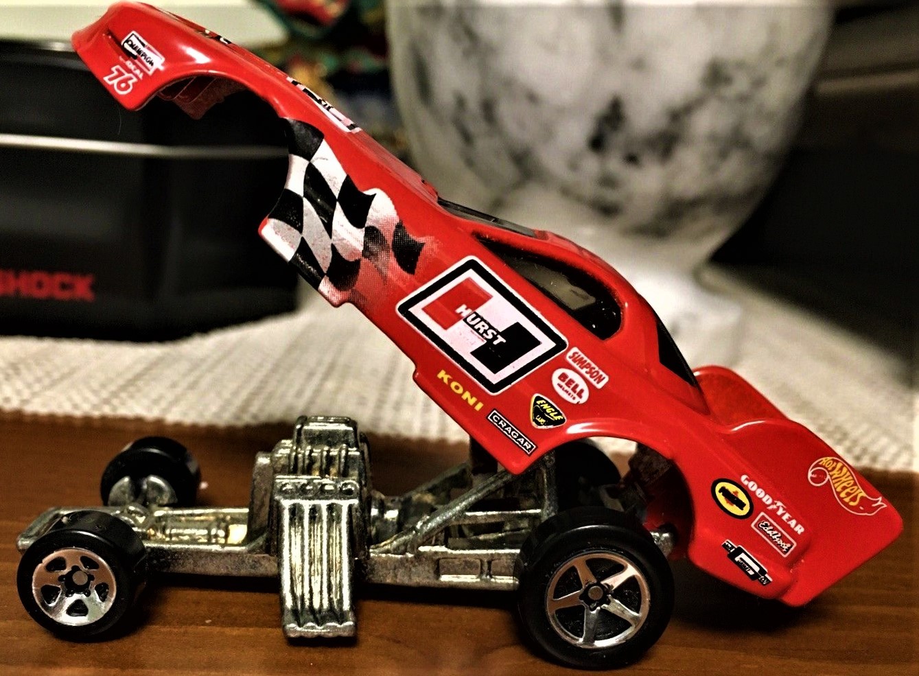 Hot Wheels Die Cast HURST PONTIAC FUNNY CAR DRAGSTER 1977 Item image 4