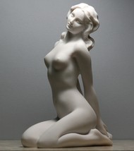 Nude Naked Woman Sexy Female Erotic Art Marble Cast Figurine Statue Scul... - $53.49