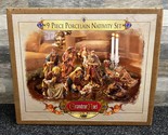 Grandeur Noel 1999 Collectors Edition 9 Piece Porcelain Nativity Set - $87.07