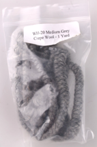 Crepe Wool Hair 36 Inch Yard Medium Grey Gray For Theater Makeup, Dolls, Wigs - £10.98 GBP