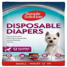 Simple Solution Disposable Diapers White 1ea/SM, 12 pk - £27.65 GBP