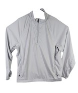 Adidas 1/4 Zip Golf Climaproof Rain Jacket Light Gray Size Large L - $34.65