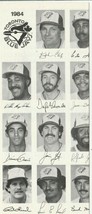 1984 TORONTO BLUE JAYS MLB BROCHURE - BASEBALL - PHOTOS  - $3.99