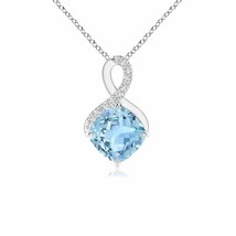 Authenticity Guarantee

ANGARA 6mm Claw-Set Aquamarine Infinity Pendant with ... - £498.17 GBP