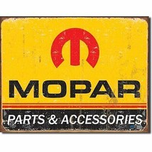 Mopar Parts Service Dodge Hemi Retro Garage Shop Wall Art Decor Metal Ti... - £13.36 GBP