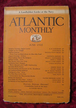 ATLANTIC June 1932 Walter Millis Nora Waln Stuart Chase Francis Vivian Drake  - £14.38 GBP