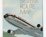 A Delta Airlines System Route Map with Airplane &amp; Aviation Information 1976 - $15.82