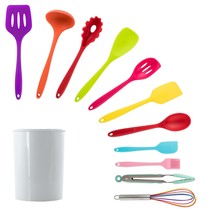 MegaChef Mulit-Color Silicone Cooking Utensils, Set of 12 - £43.88 GBP