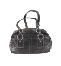 Coach Distressed Leather Soho Handled Tote Purse Bag Satchel Black K0693... - £85.42 GBP