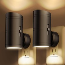 2 Pack Night Light, Night Lights Plug into Wall with Dusk to Dawn Sensor,0-100LM - £15.57 GBP