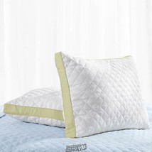JLJ Home Furnishing 2-Pack Quilted Density Polyester Bed Pillow Medium Standard - £18.66 GBP