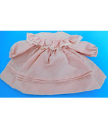 Modern Peach Color Wide Waist Dress w/ Pin Tucks for Medium Doll - £22.67 GBP