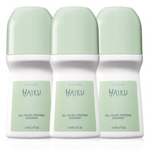 Avon Haiku 2.6 Fluid Ounces Roll-On Antiperspirant Deodorant Trio Set - £8.64 GBP