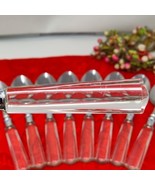 9X Tbsp Clear Vtg Martha Stewart MSE Stainless Acrylic Flatware Lot Tabl... - $468.27 MXN