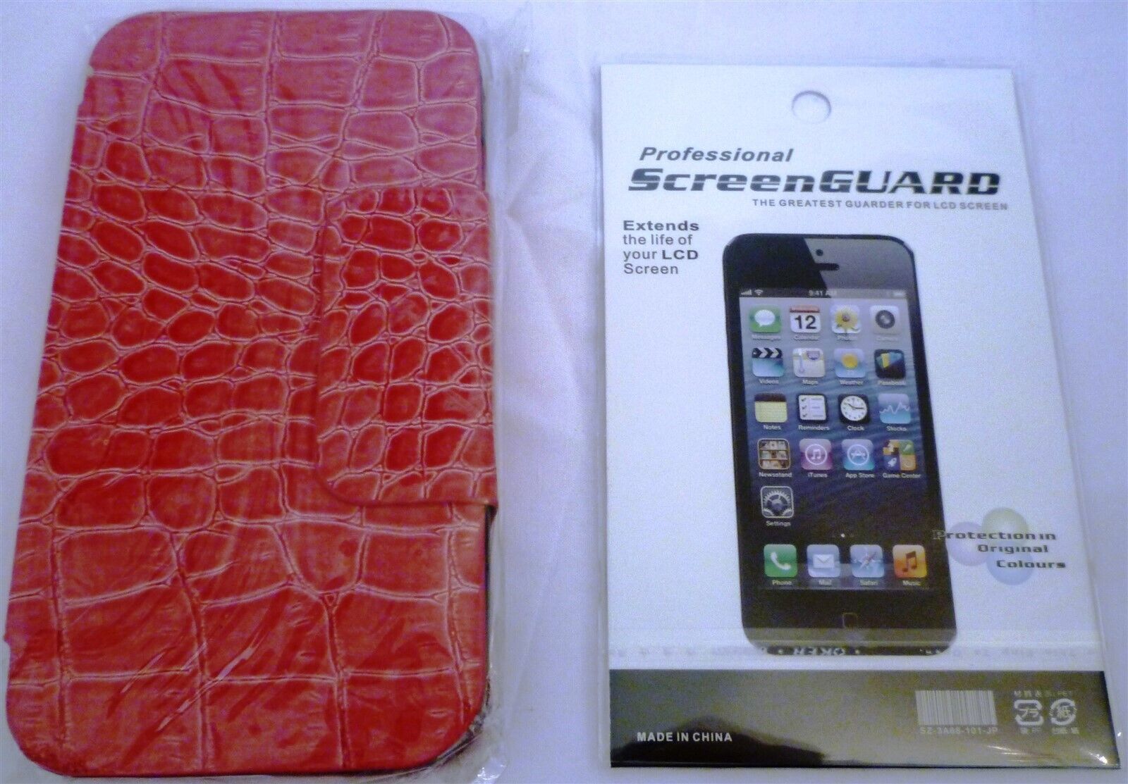 SAMSUNG GALAXY S-III FAUX CROCODILE LEATHER CASE + SCREEN GUARD NEW PACKAGE - $11.76